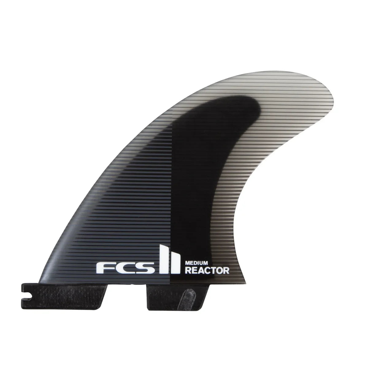 FCS II Reactor PC Tri Retail Fins - Charcoal/Black