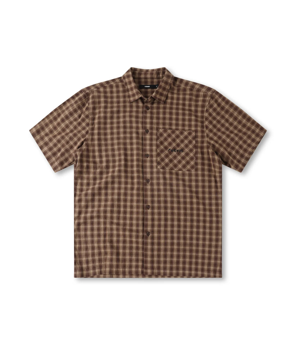 Former Manners Check SS Shirt Bark