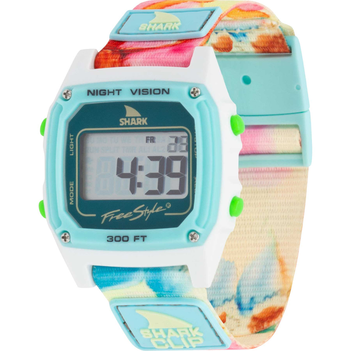 Freestyle Shark Classic Clip Sage Flower Power
