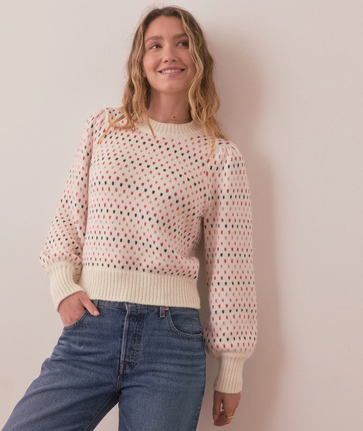 Marine Layer Women's Alma Puff Sleeve Sweater