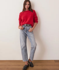 Marine Layer Women's Eyelash Cropped Crewneck Sweater
