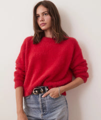 Marine Layer Women's Eyelash Cropped Crewneck Sweater