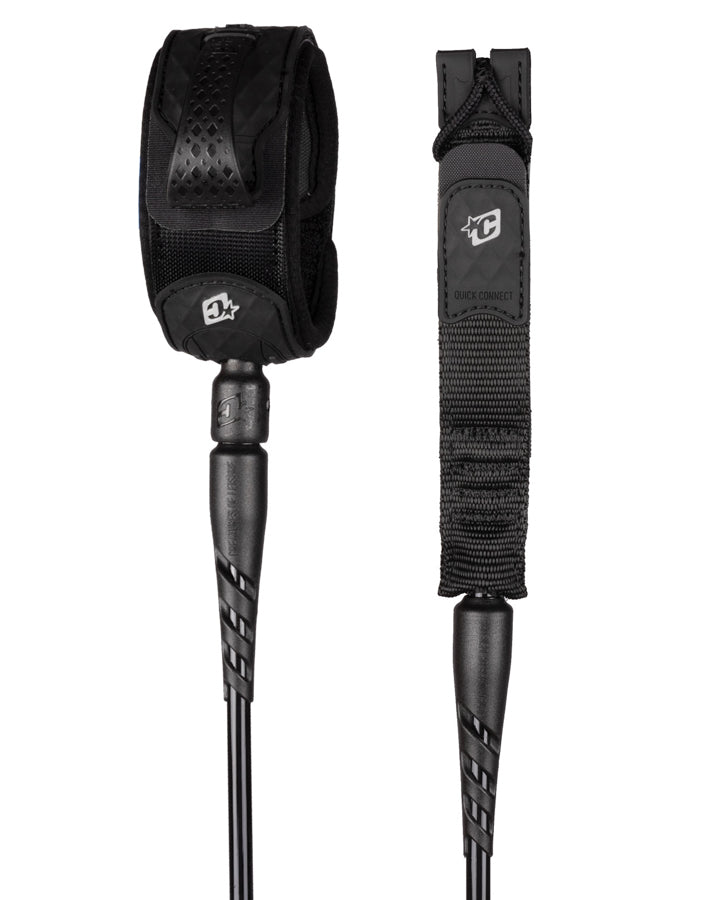 Creatures of Leisure Standard Duty Leash 6 Ft Black Silver
