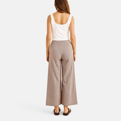 London Check Wide Leg Pant