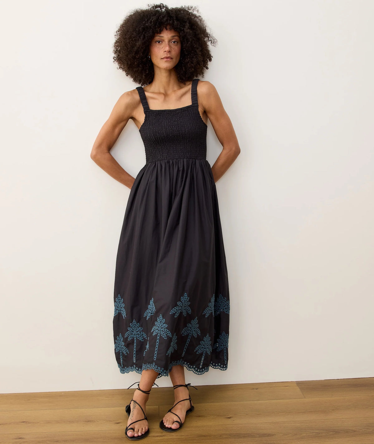 Marine Layer Women's Selene Eyelet Maxi Dress