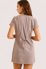 Rhythm London Check Button Front Mini Dress