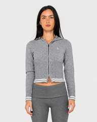 Rusty Women's Devil Girl Knitted Zip Through Hood