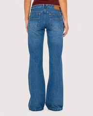 Rusty Women's Freida Flare Low Rise Jeans