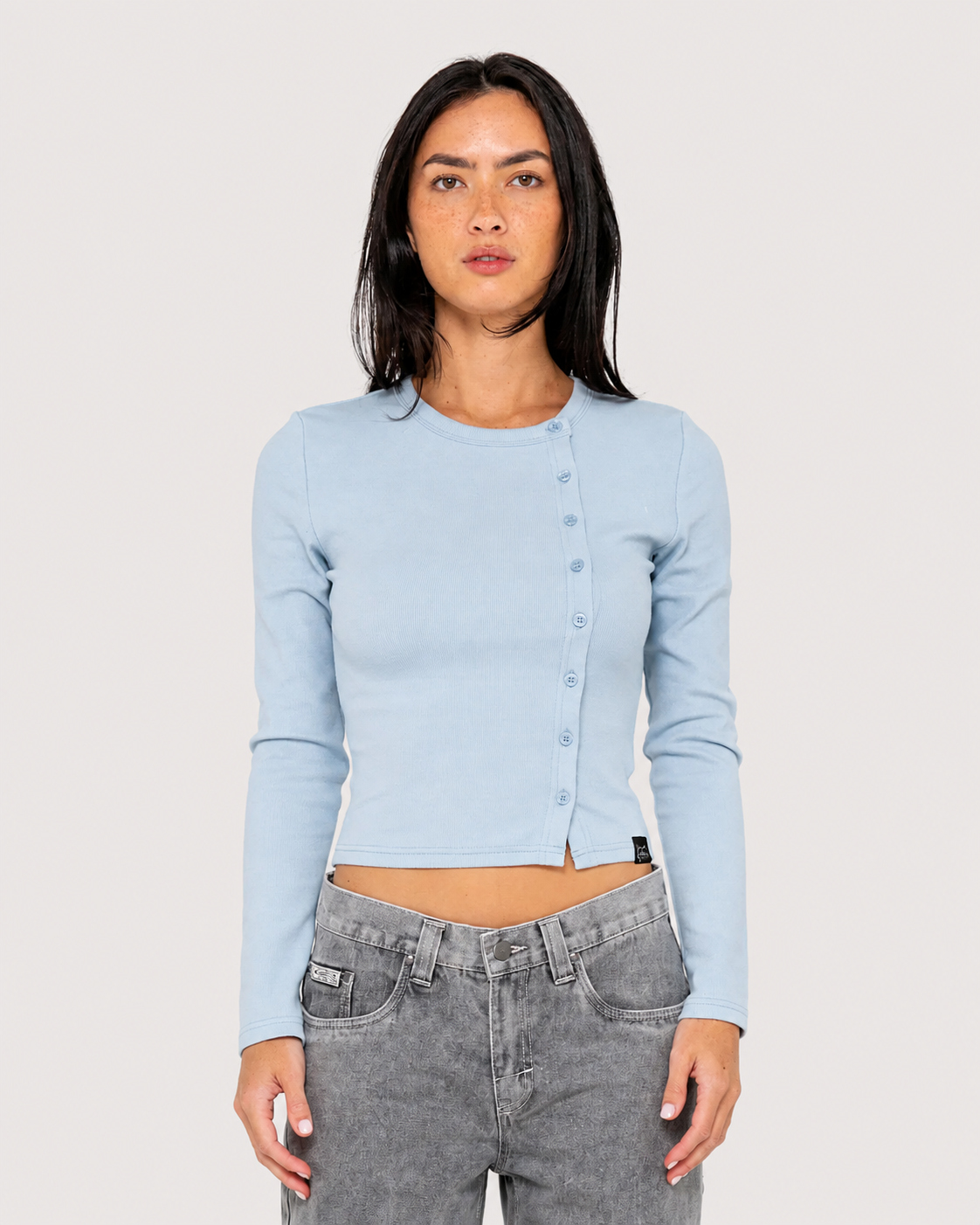 Rusty Women's Button Up Long Sleeve Top