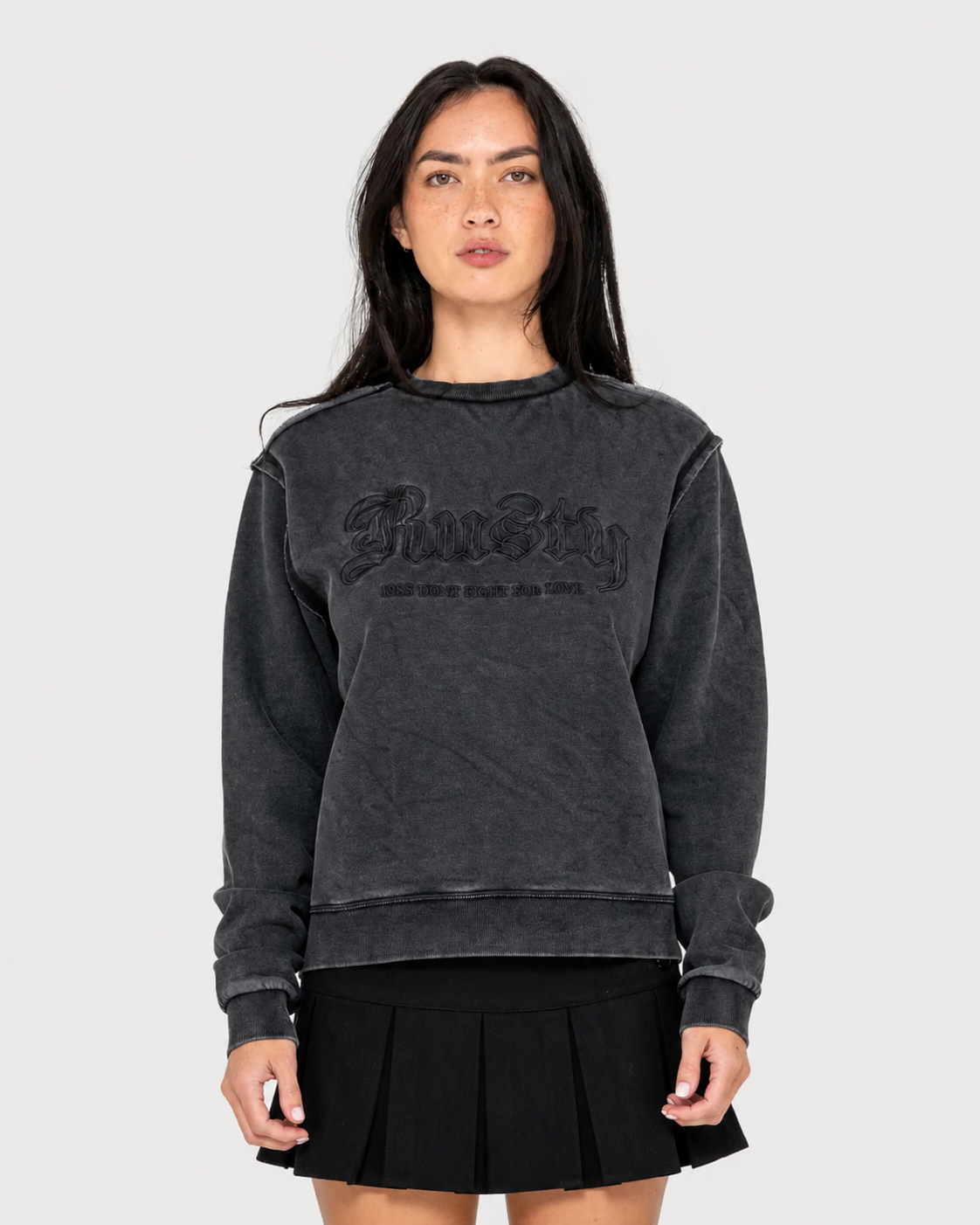 Rusty Women's Roxanne Oversized Crew Neck Fleece