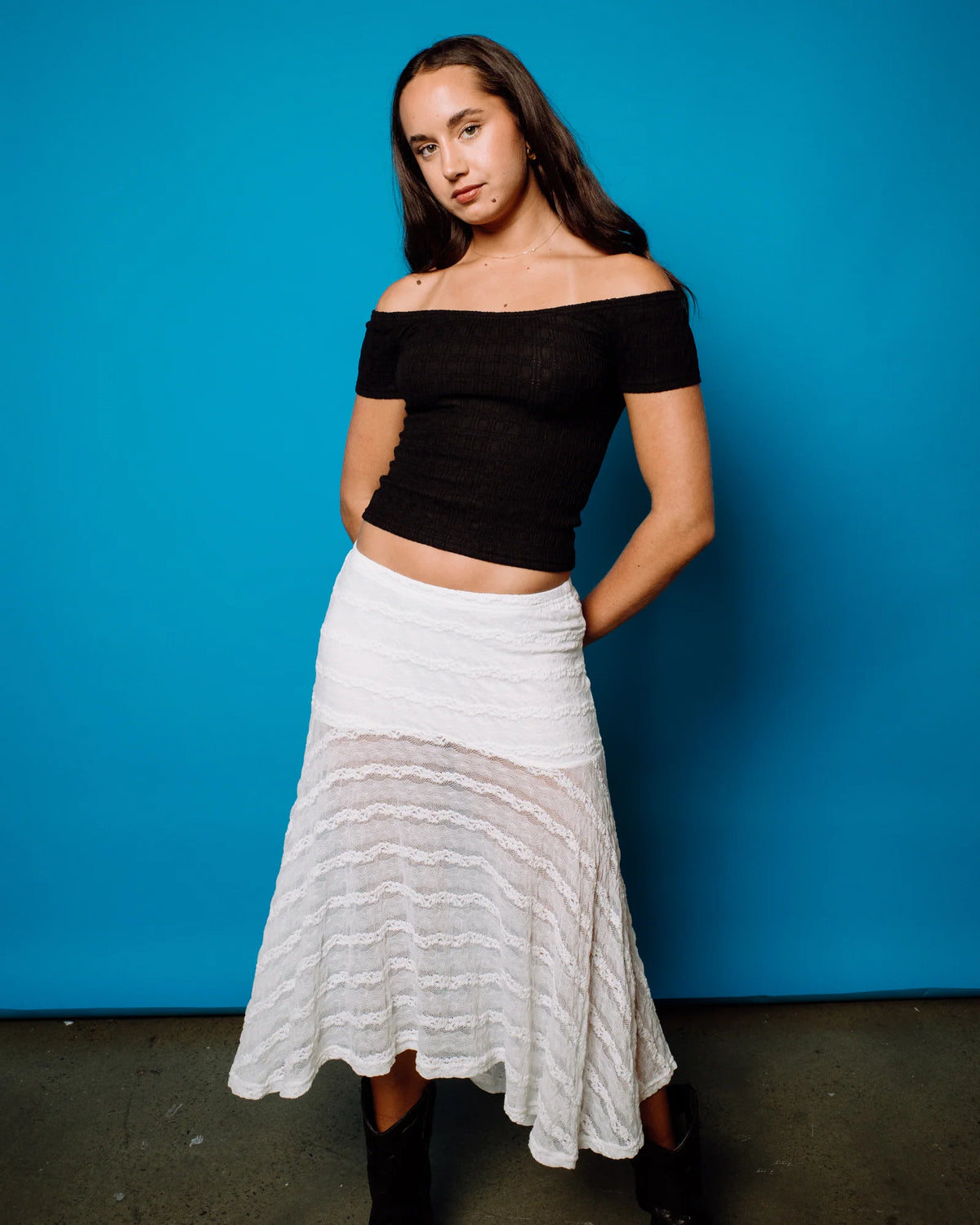 Rusty Women's Athens Low Rise Lace Maxi Skirt