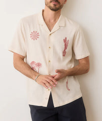 Marine Layer Men's Embroidered Resort Shirt