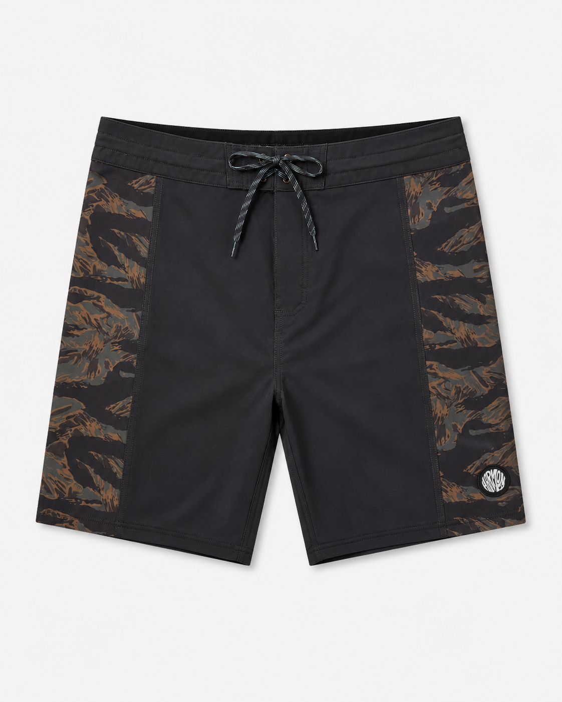 Harmony Mens Scout Print Boardshort Black