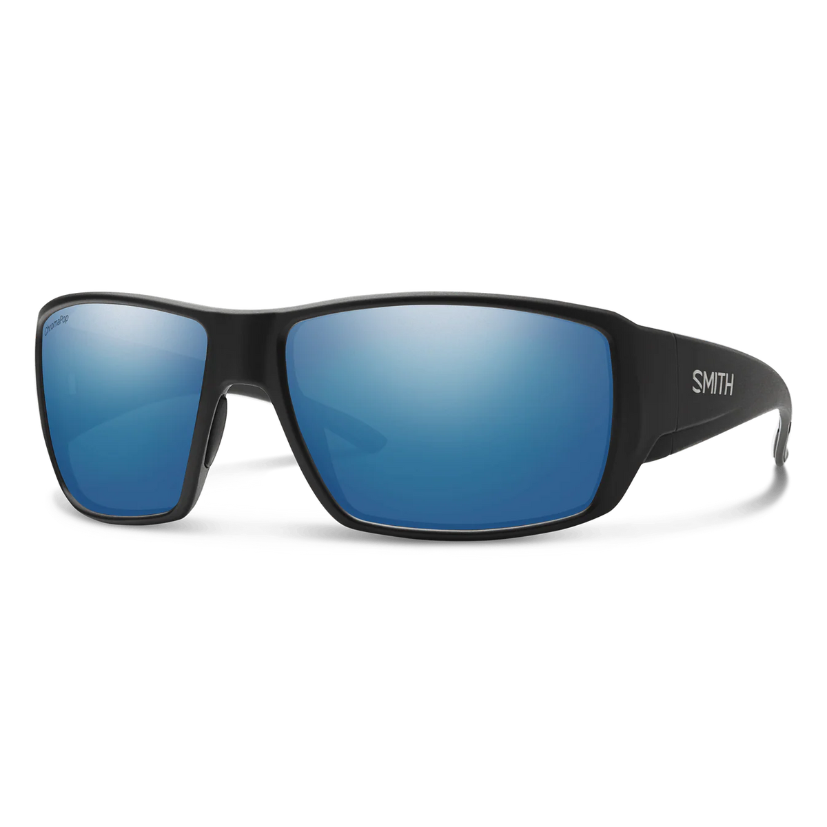 Smith Guides Choice Matte Black | Chromapop Glass Polarized Blue Mirror