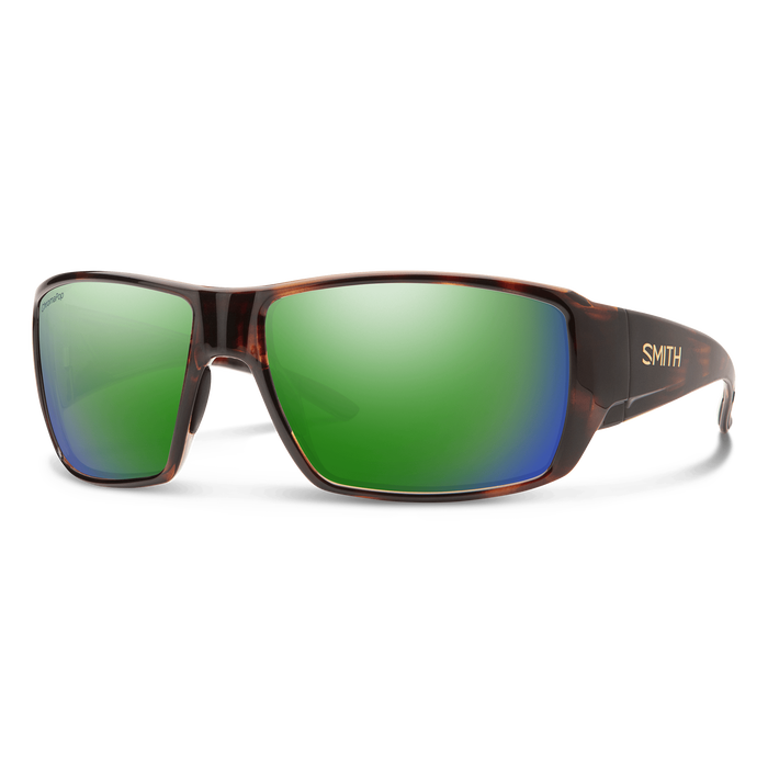 Smith Guide's Choice Tortoise + ChromaPop Glass Polarized Green Mirror Lens