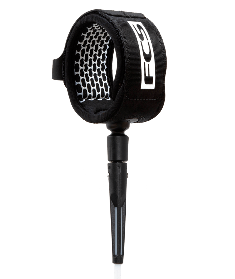 FCS 8' All Round Essential Leash White/Black
