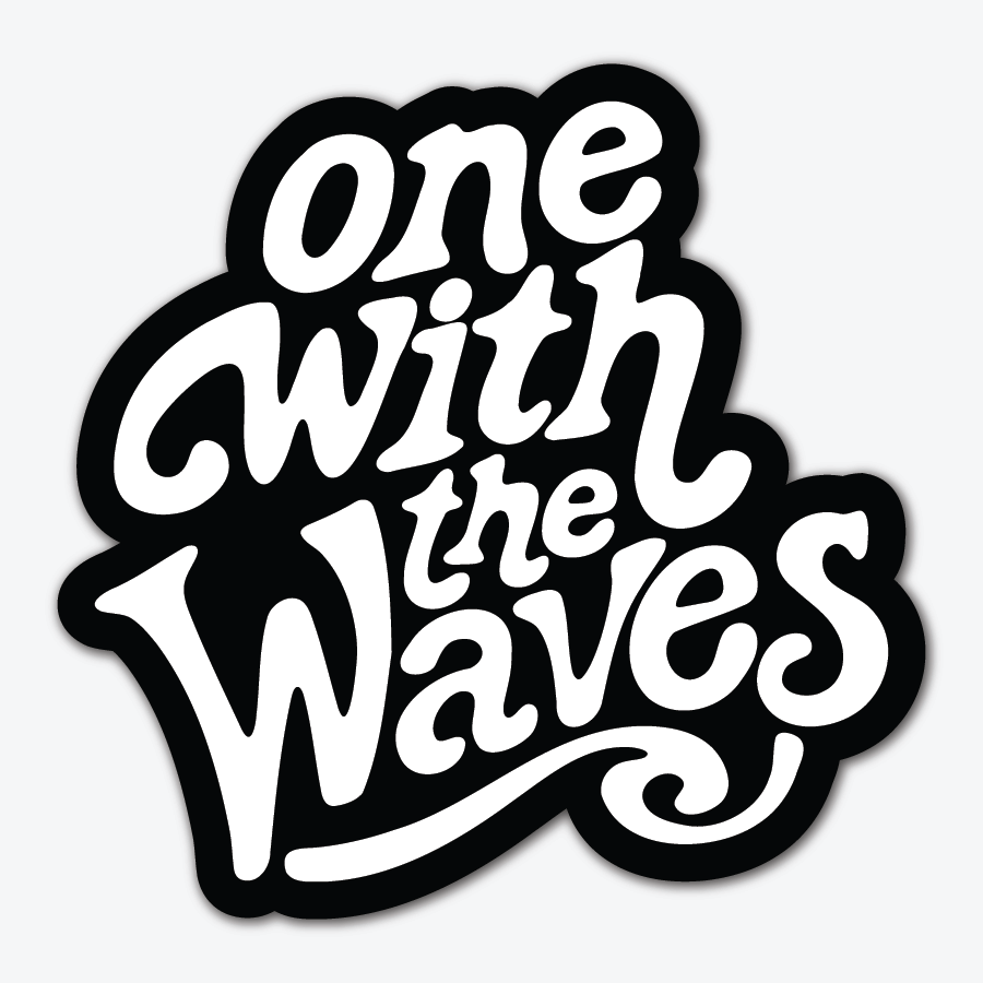 Harmony One With The Waves Sticker