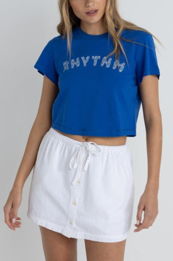 Rhythm Women's Rhythm Flower Crop Crew Tee