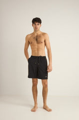 Rhythm Men's Leo Panel Beach Short Black