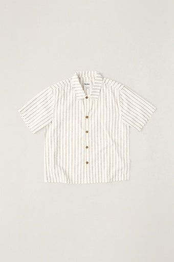 Rhythm Vacation Stripe Crop SS Shirt