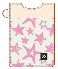 Thread Starfish Pink Vertical Leather Wallet