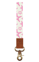Thread Starfish Pink Wristlet Keychain
