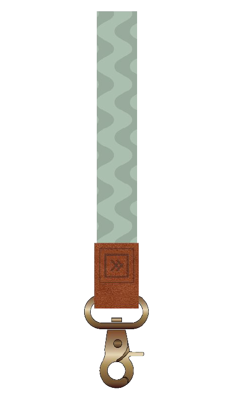 Thread Waves Sage Wristlet Keychain