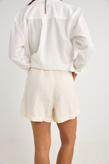 Rhythm Women's Mini Linen Elasticatied Short