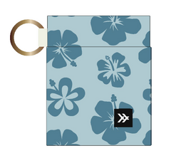 Thread Hawaiian Floral Blue Elastic Wallet
