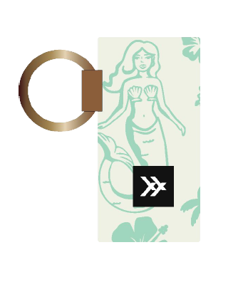 Thread Saltwater Mint Chapstick Holder Keychain
